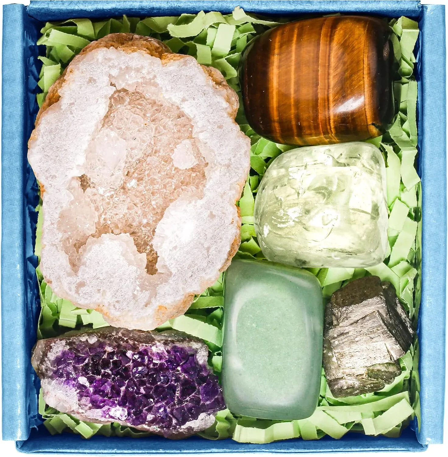 Crystals and Healing Stones Set for Abundance and Prosperity Spiritual Crystals and Gift for Metaphysical Witchcraft Meditati