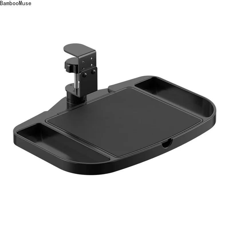 تخزين المكاتب المنزلية، رف تخزين الماوس المكتبي، دعامة تعليق المكتب، درج تحت الطاولة، صينية دوارة للماوس، تنظيم منزلي #5