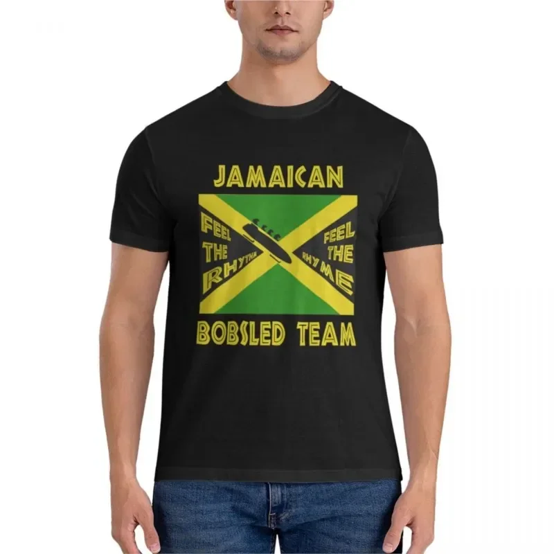 Jamaican Bobsled Team Fitted T-Shirt custom t shirts anime brand men cotton oversized graphic t shirts harajuku clothing 2024