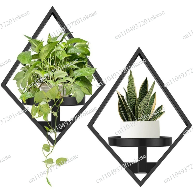 Plant stand Wall-mounted flower pot Indoor and outdoor flower stand Wall decorative flower display stand