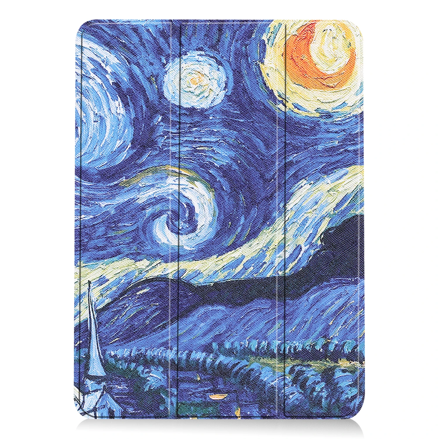 

Tablets case For Ipad air11 2024 11 inch Book Flip Cover with Stand Auto Wake Sleep Three fold Caster hard shell