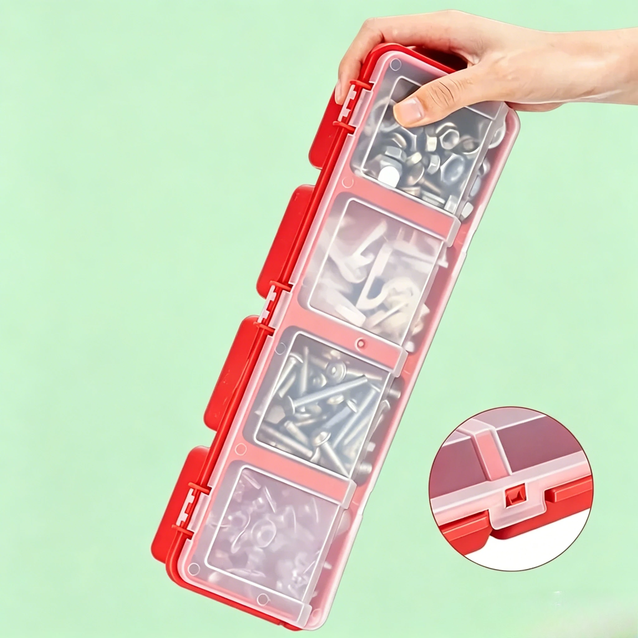 

Plastic Hardware Storage Box Multi Grid Design Screws Small Jewelry Organizer Case Home Workshop Classification Storage Supplies