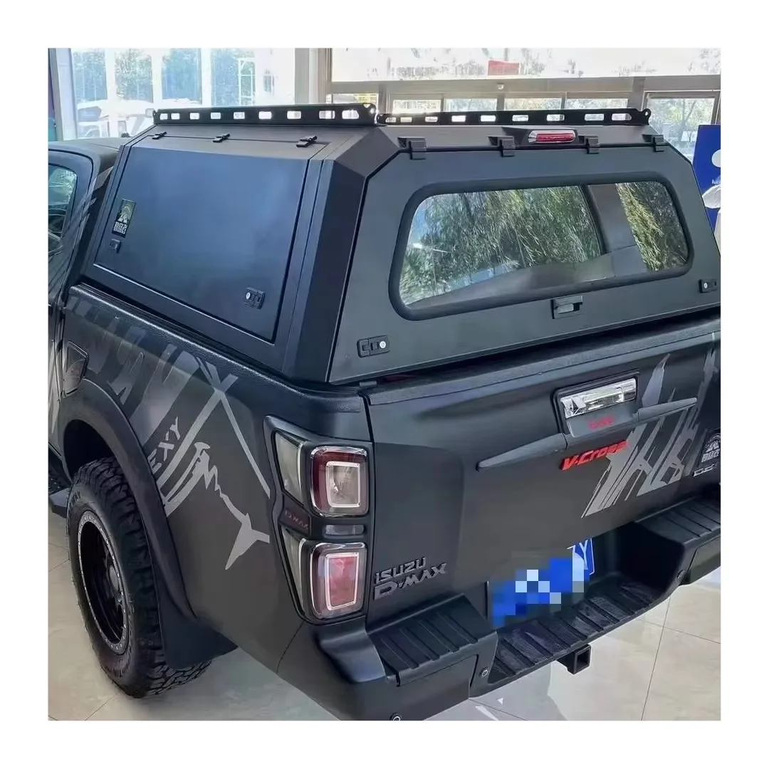 Hard Shape Aluminum Container Hardtop Canopy for ISUZU DMAX Chevy Colorado Aluminum Black Cover Pickup Truck Canopy Cool Shape