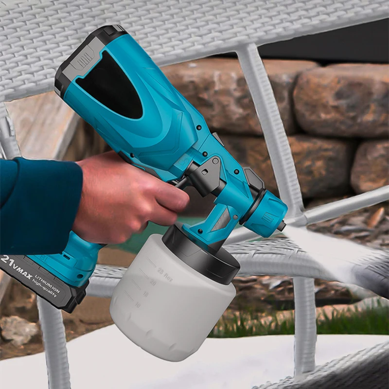 1200 مللي/دقيقة بطارية ليثيوم الكهربائية اللاسلكية الشحوم بندقية التخصيص مسدس رش الطلاء الكهربائي