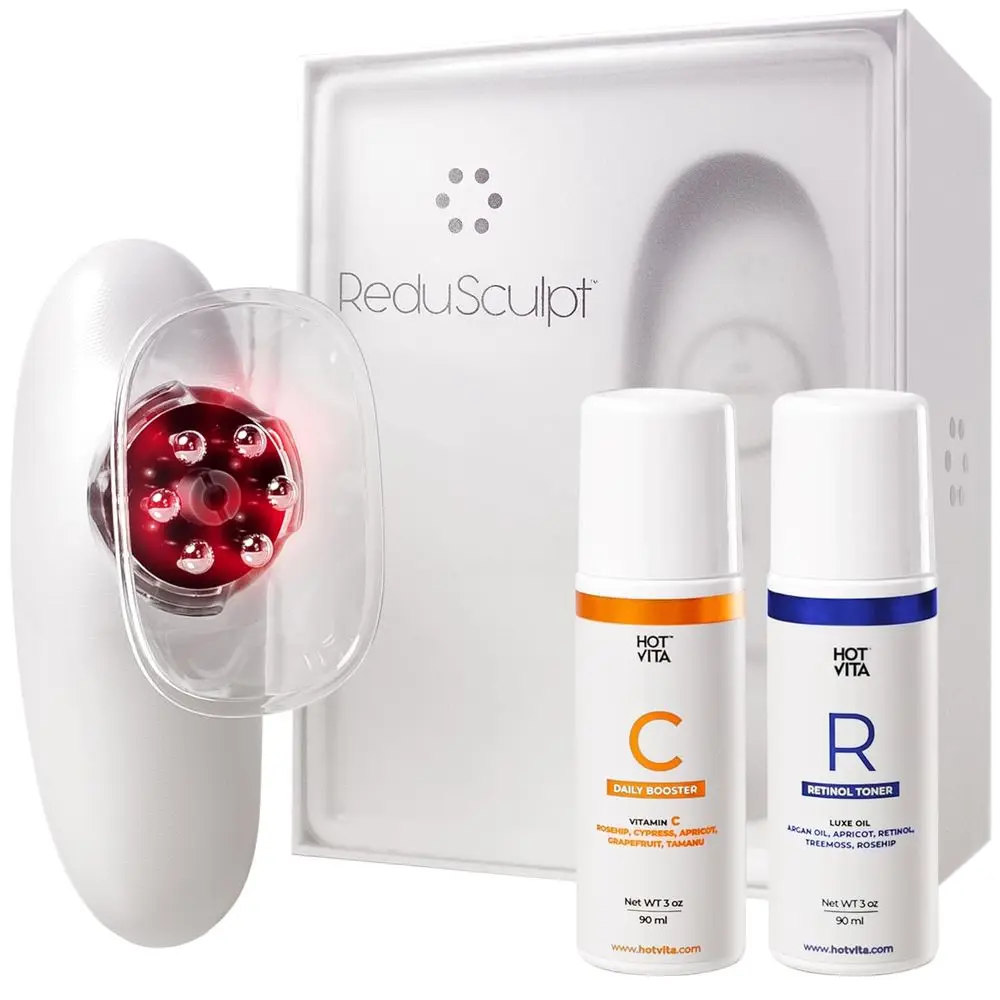 

3-Piece Vitamin C & Retinol Skin Toning & Massage Set for Smoother Skin