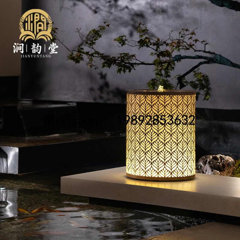 XL Flowing Water Ornament Circulating Water Balcony Decoration Outdoor Courtyard Housewarming Water Feature Small Fountain