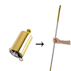 Metal Stretchable Magic Stick High Elasticity Magic Toy Pocket Staff Appearing Cane Stress Relieve Telescopic Rod Childen