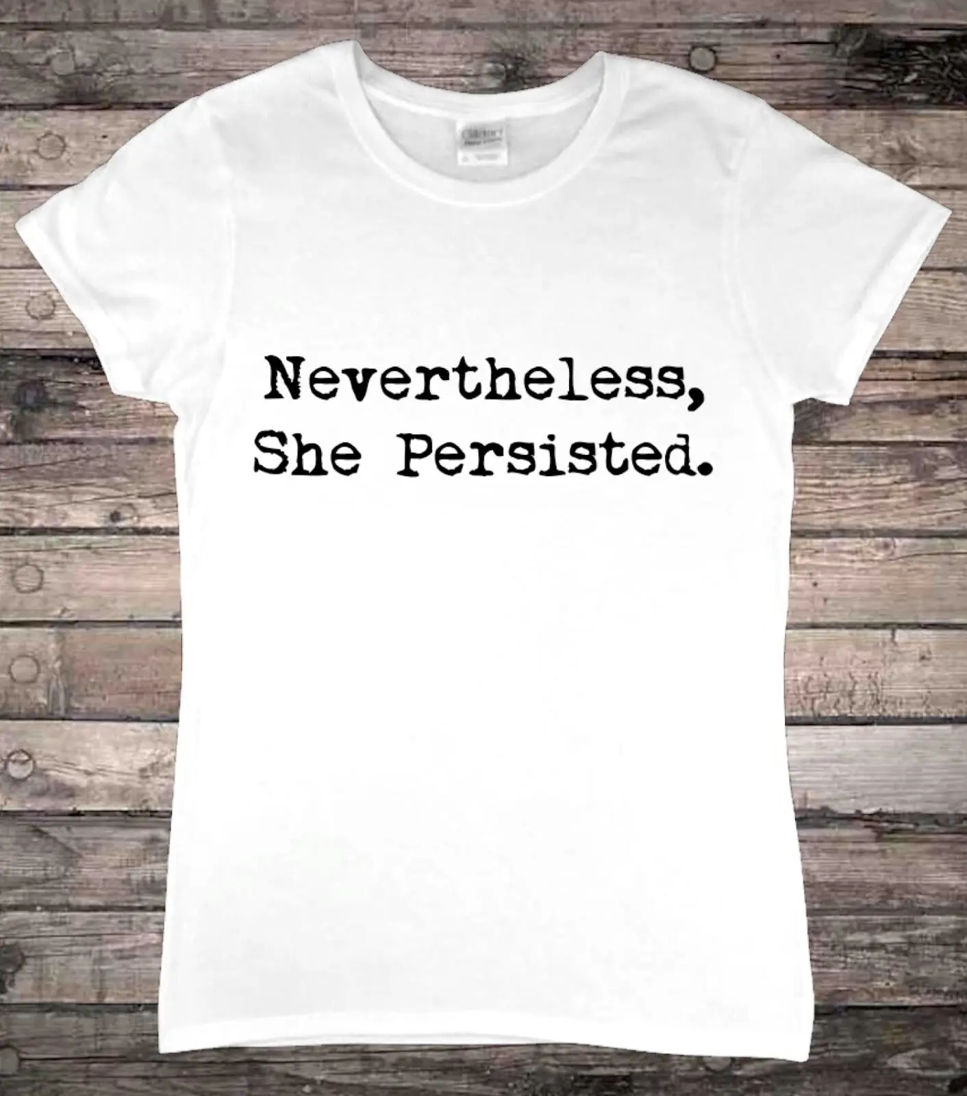 T-shirt pour femme, sans jamais, elle persisté, activiste du féminisme