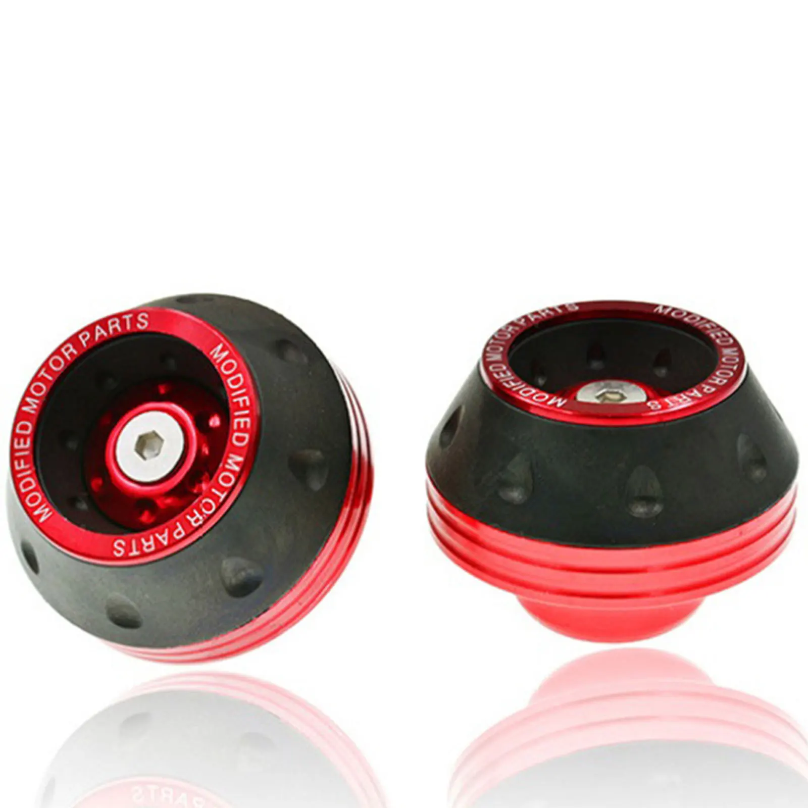 

2pcs Motorbike Front Fork Cups Off-Road Vehicle Electromobile Aluminum Alloy Refit Reduction Crashworthy Cups (Random Color)