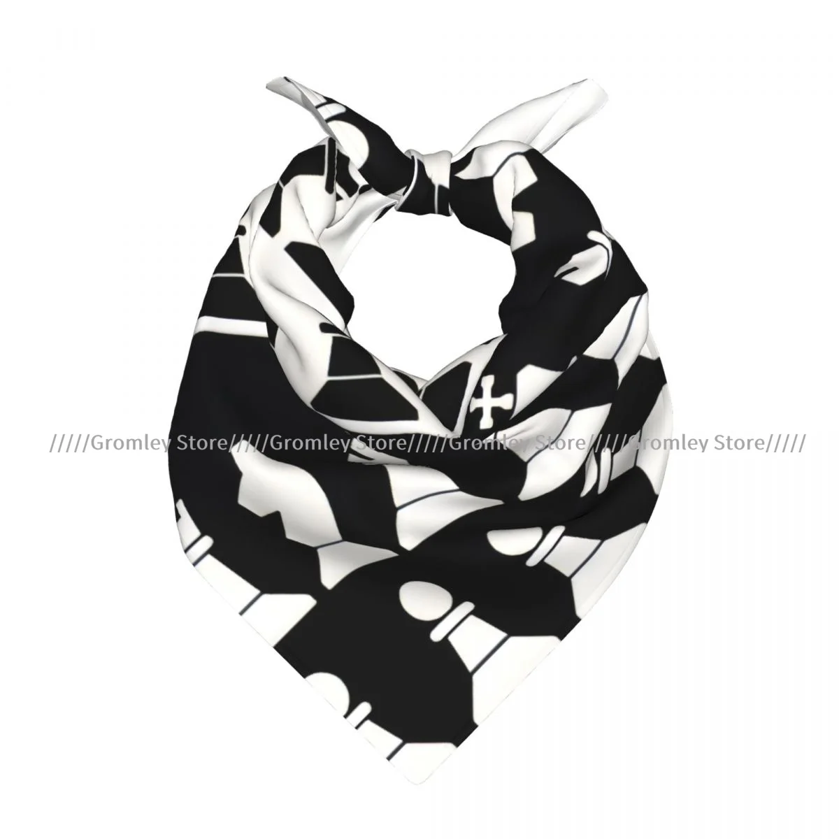 Chess Pieces Icons Square Scarf Ladies Casual Head Neck Wrap