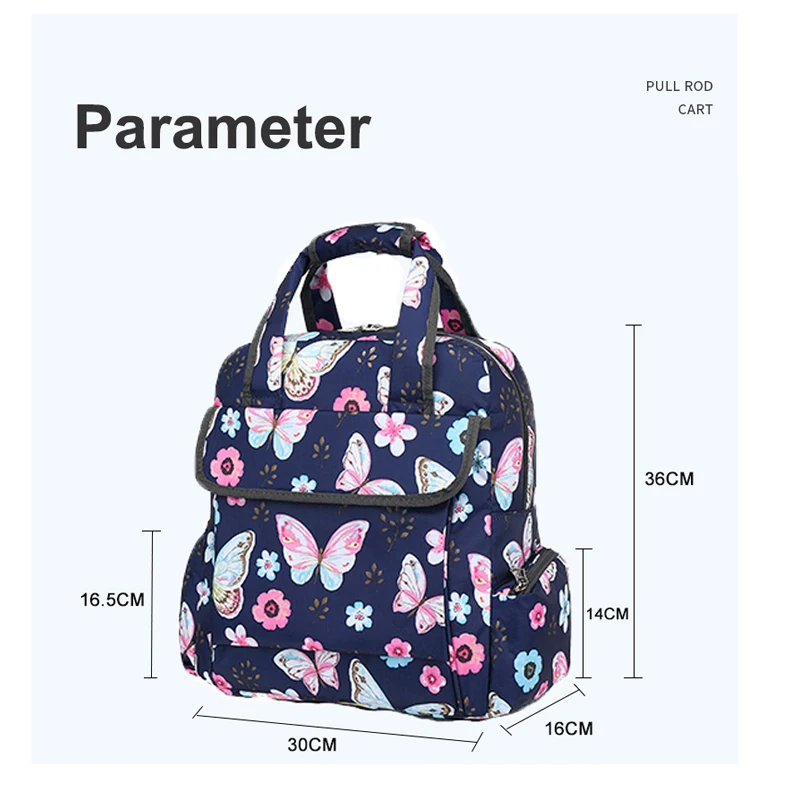 Large Capacity Tote Bags For Women Shoulder Side Bag Fashion Space Shopper Shopping Bags Cute Ladies Tote Trolley Bag Waterproof