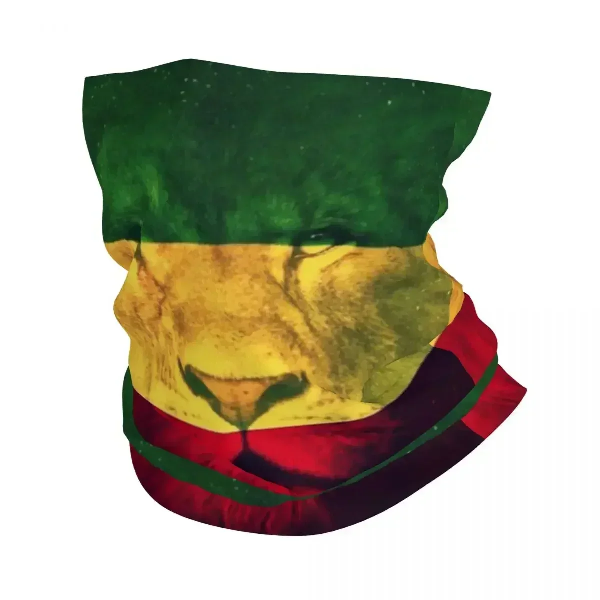 Rasta Lion Stripe Bandana Neck Gaiter Printed Mask Scarf Jamaican Jamaica Multi-use Face Mask Riding Unisex Adult Winter