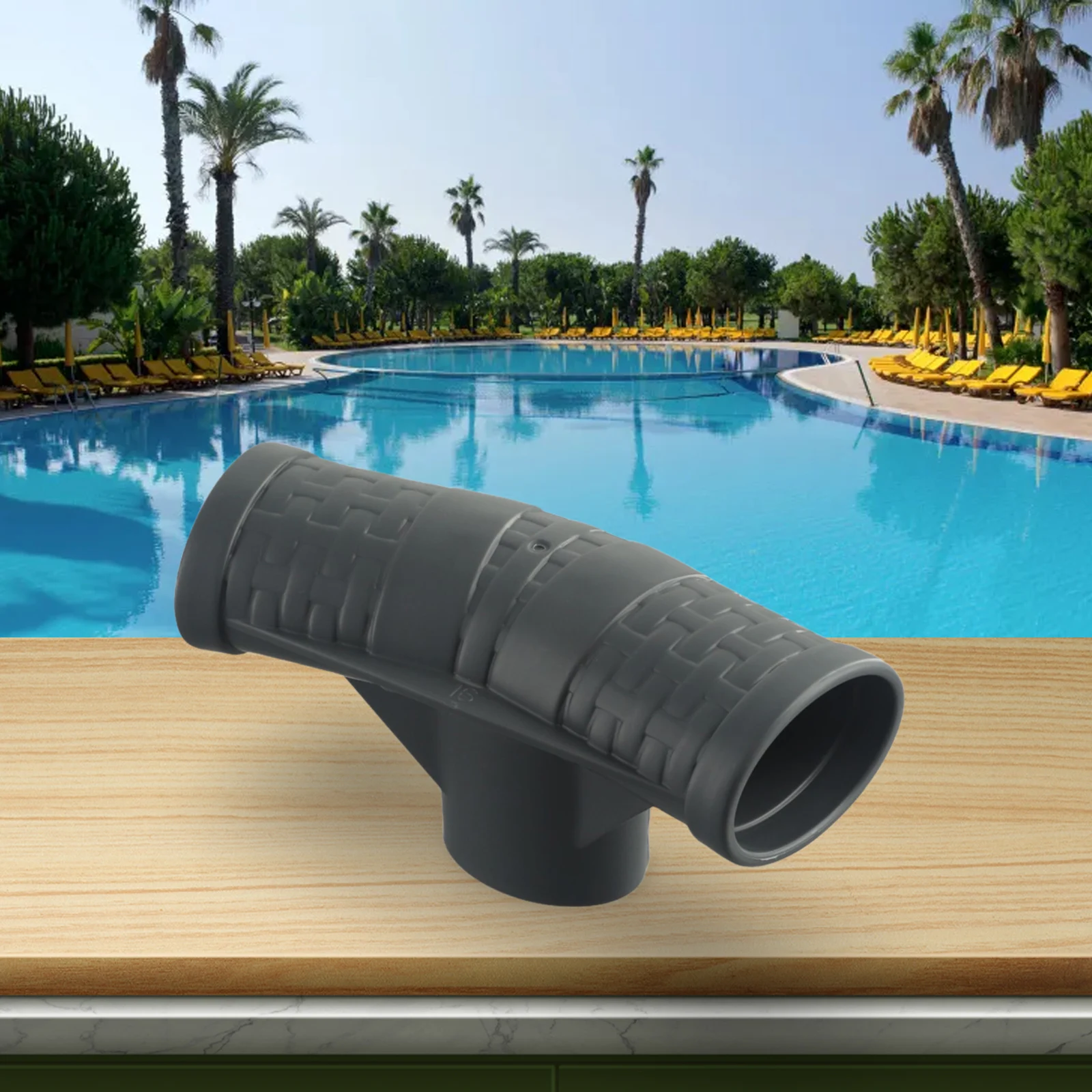 T Connector Accessory for Coleman 16 Inch OD Above Ground Pool Frames with 42 Inch or 48 Inch Depth Requirement