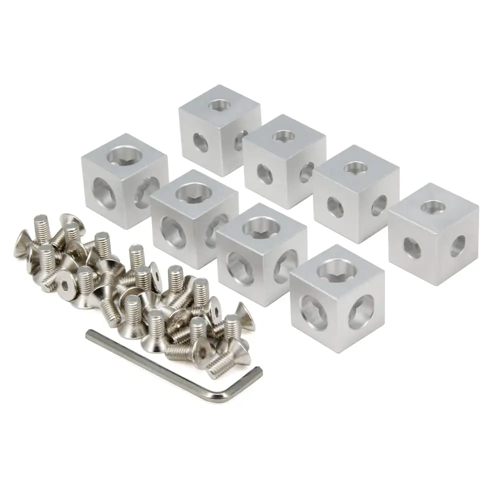 8 teile/paket 2020 Aluminium Block Cube Prisma Stecker Rad Regler Ecke für 6mm Slot Aluminium Extrusion Profil 2020 Serie – Detail 29
