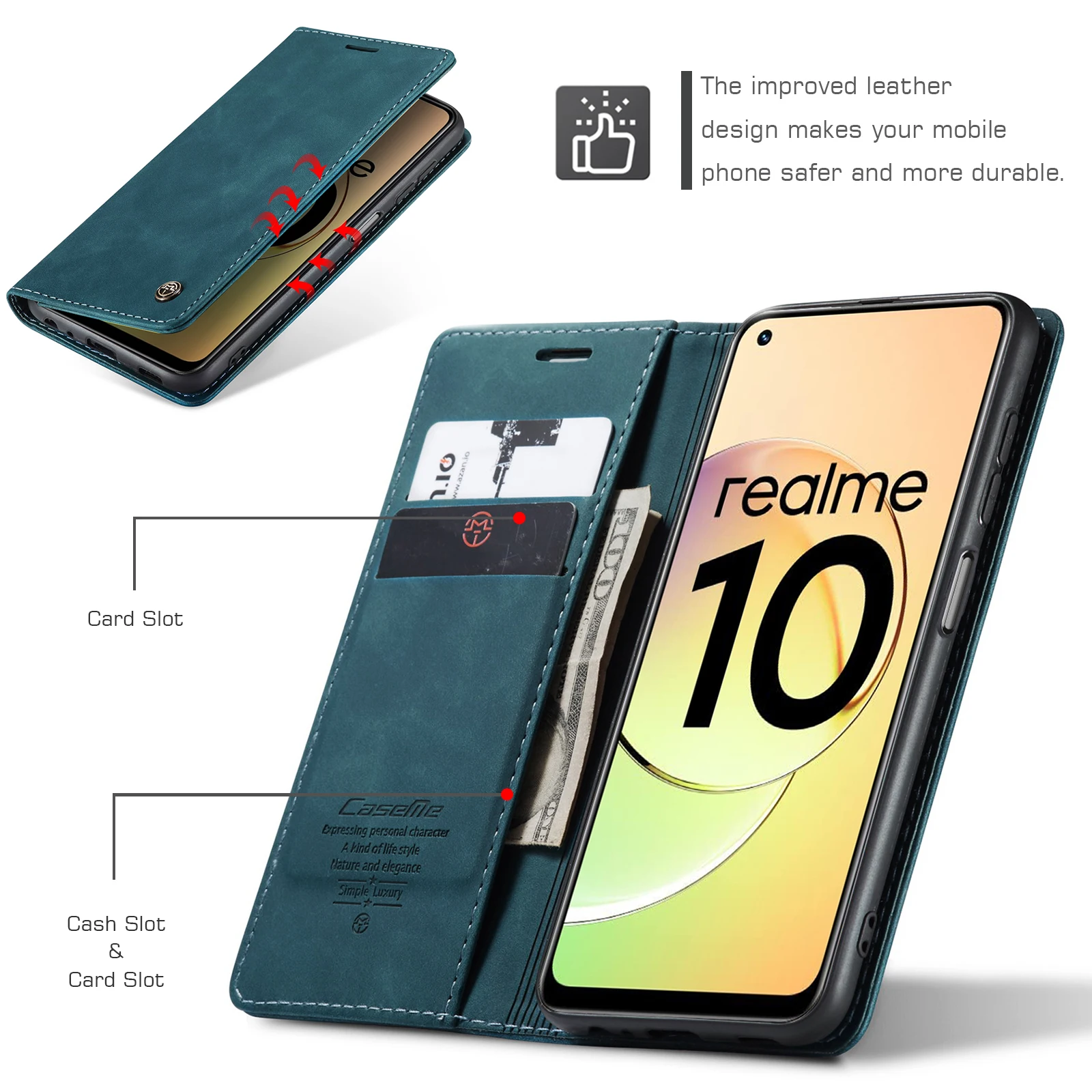 OPPO Realme 10 11 Pro Plus 5G A78 A58 A74 A57 A77 A96 용 플립 가죽 마그네틱 카드 솔트 지갑 케이스, 북 스탠드 비즈니스 커버