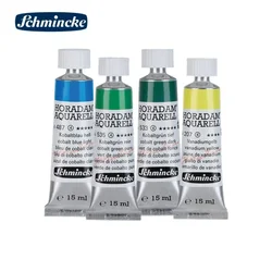 독일 Schmincke-KADEMIE 아카데미 등급 15ml/0.5 Fl Oz 튜브 엑스트라 파인 수채화 물감 아트 페인팅 아티스트 드로잉 용품