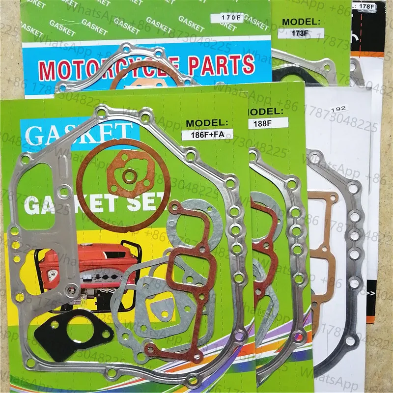 FULL Gasket Set For Kipor Kama Yanmar Chinese Engine Motor Diesel Generator 5-15HP L100 170F 173F 178F 186F 186FA 188F 192F FA