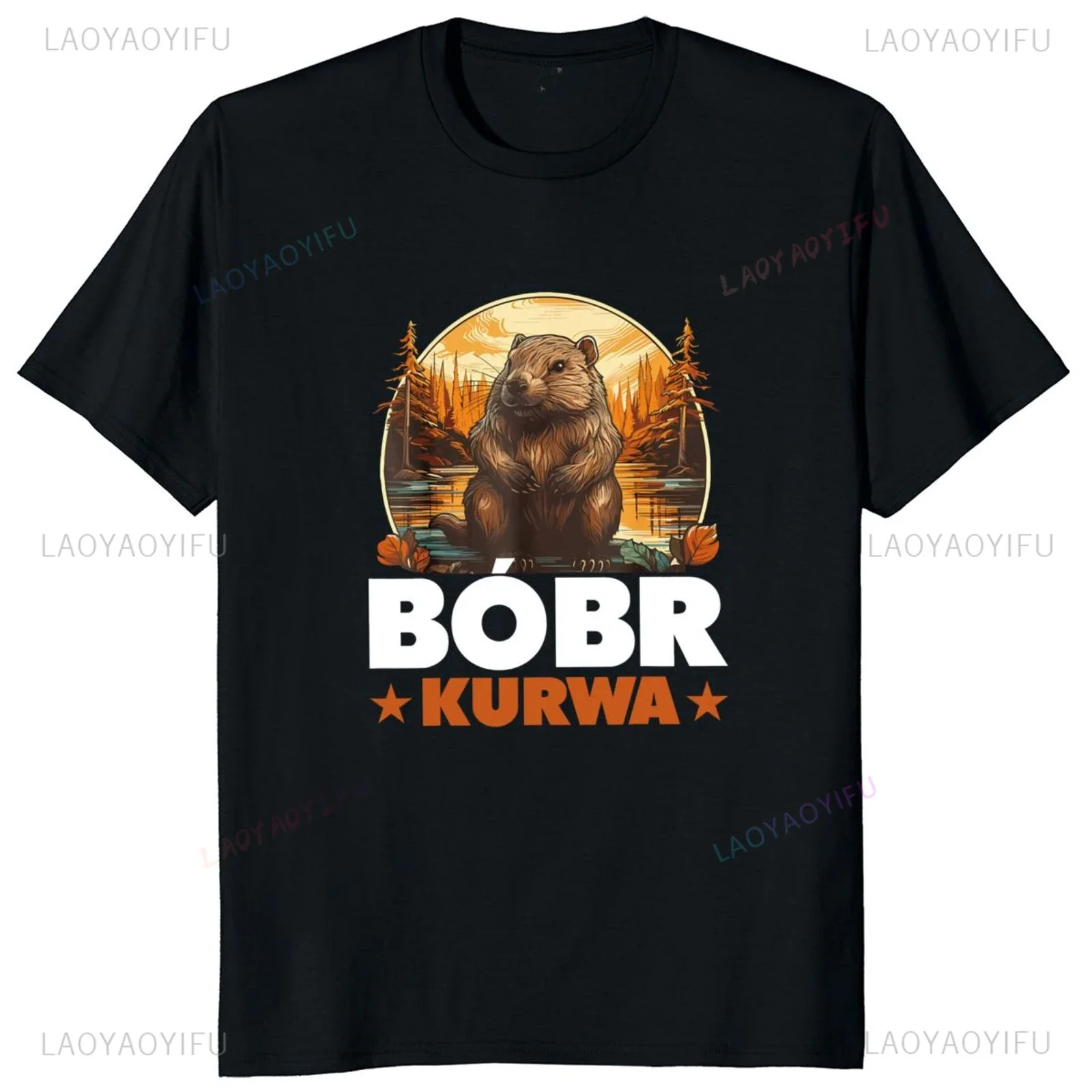 Bobr Kurwa Meme Funny Printed Cartoon T Shirt Casual Fashion Harajuku Style Streetwear Man T-shirt Hipster Breathe Women Tees image 4
