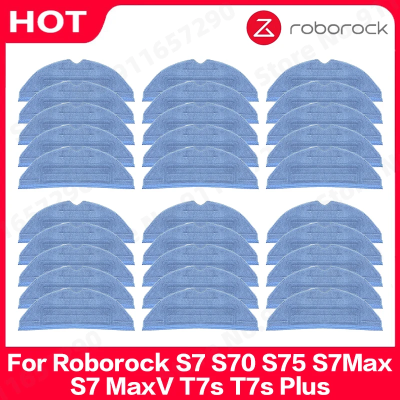 

For Roborock S7 S70 S75 S7Max S7MaxV T7s T7s Plus Mop Pad Vacuum Cleaner Robot Mop Rags Parts Mop Cloths Accessories