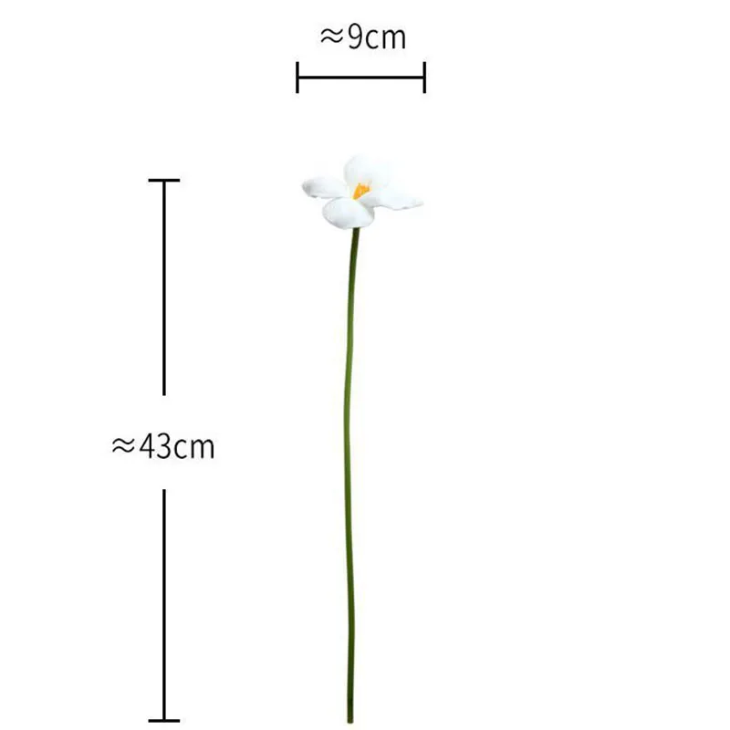 5 Stück künstliche weiße PU-Tulpen, Hochzeitsdekoration, Blumenarrangement, Brautstrauß, Party, Heimdekoration, künstliche Tulpenblumen – Detail 5