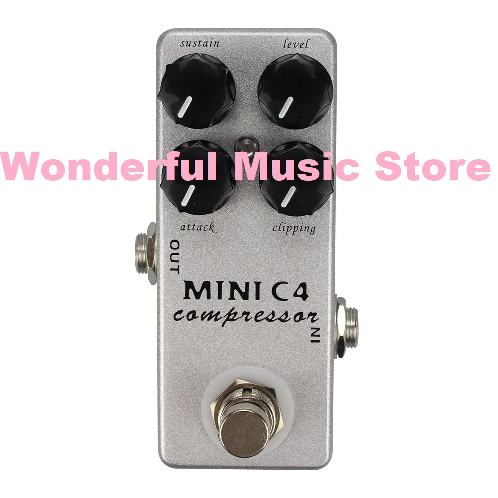 Mosky MINI C4 Compressor Guitar Pedal True Bypass Compressor Effect Pedal for Electric Guitar Compressor Peda