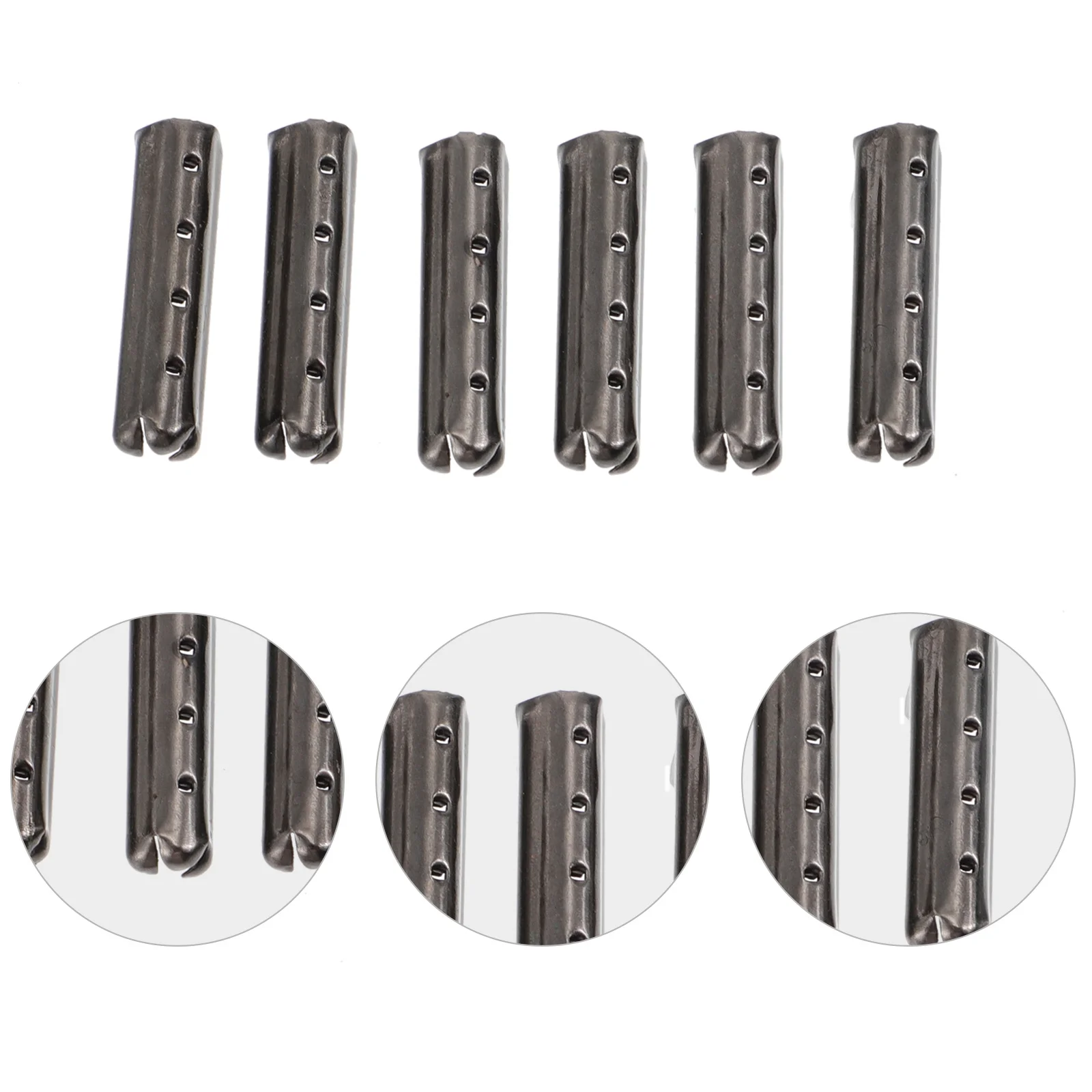 

100Pcs Copper Metal Shoelace Tips Round Head DIY Repair Shoe Lace Aglets Smooth Universal Ends DIY Shoelaces Hat Rope Aglet Tips