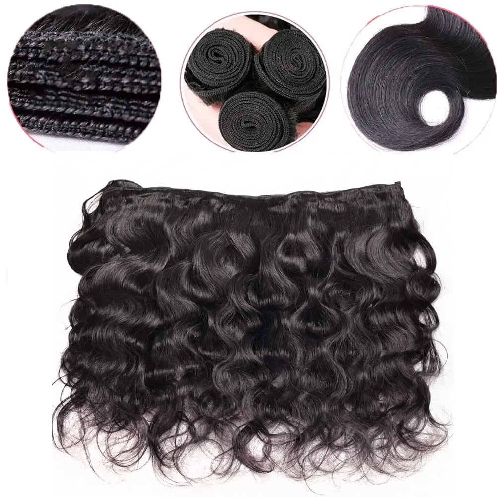 10A Human Hair Bundles Body Wave 3 Bundles Human Hair 16 18 20Inch Unprocessed Brazilian Virgin Hair