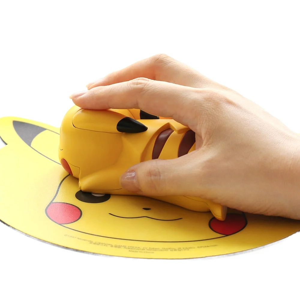 Pokemon Genuine Pikachu USB Wireless Bluetooth Mouse 3D Cartoon Laptop Universal Kawaii Multi-Function Dual Mode Mouse