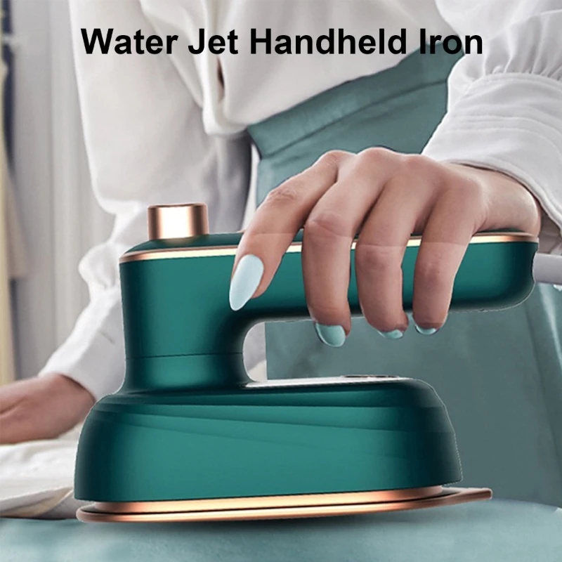 Ferro pano portátil 38w para viagem, ferro para vestuário, textura metal, adequado para vários tecidos