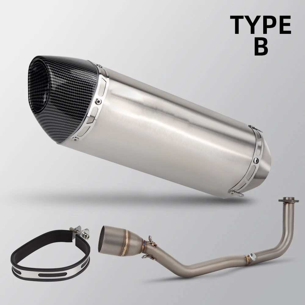 

XMAX125 Exhaust System For Yamaha XMAX-125 2021-2024 Motorcycle Exhausts Pipe Kit Scooter Header Tube R77 Muffler with DB Killer