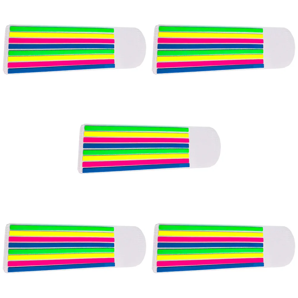 

5Sets Highlighter Strips Colorful Reading Strips Safe Material Soft Texture Book Sticky Tabs for Kids and Students
