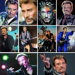 Johnny Hallyday ritratto pittura diamante 5D Kit punto croce fai da te trapano completo diamante ricamo mosaico arte decorazione strass