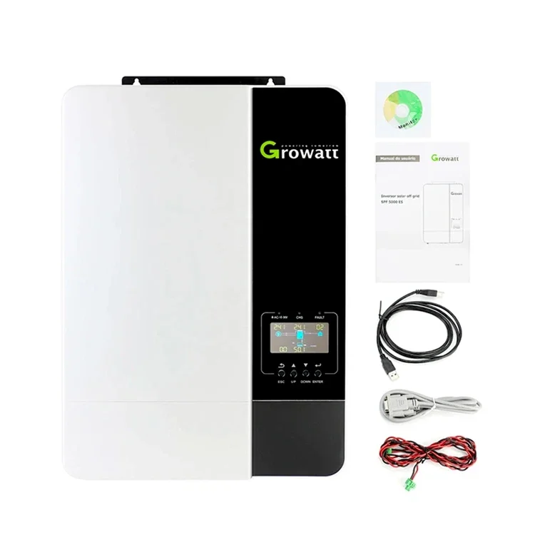 Ready Stock Growatt SPF 5000ES 5KW Off Grid Solar Inverter Single Phase Pure Sine Wave 5000W Solar Inverter with WiFi