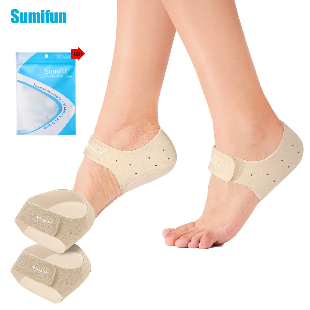 2/4/6Pcs Beige Ferse Schutz Pad Plantarfasziitis Ferse Schutz Fersen Spur Schmerzen Trockenen rissigen Fuß Ferse Unterstützung Kissen Einsatz