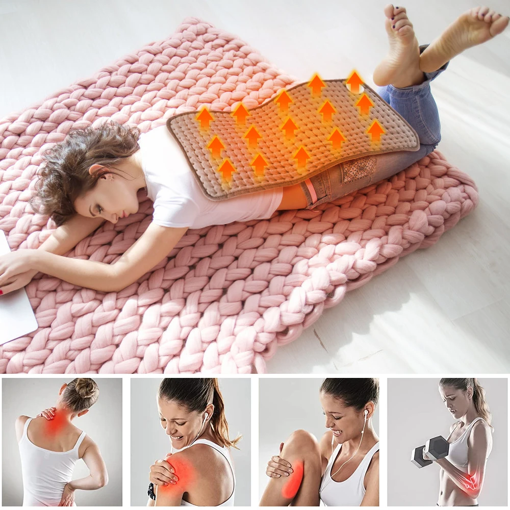 220v 110v Electric Heating Pad for Abdomen Waist Back Thermal Blanket Keep Warm Pain Relief Winter Foot Hand Warmer Sheet Carpet