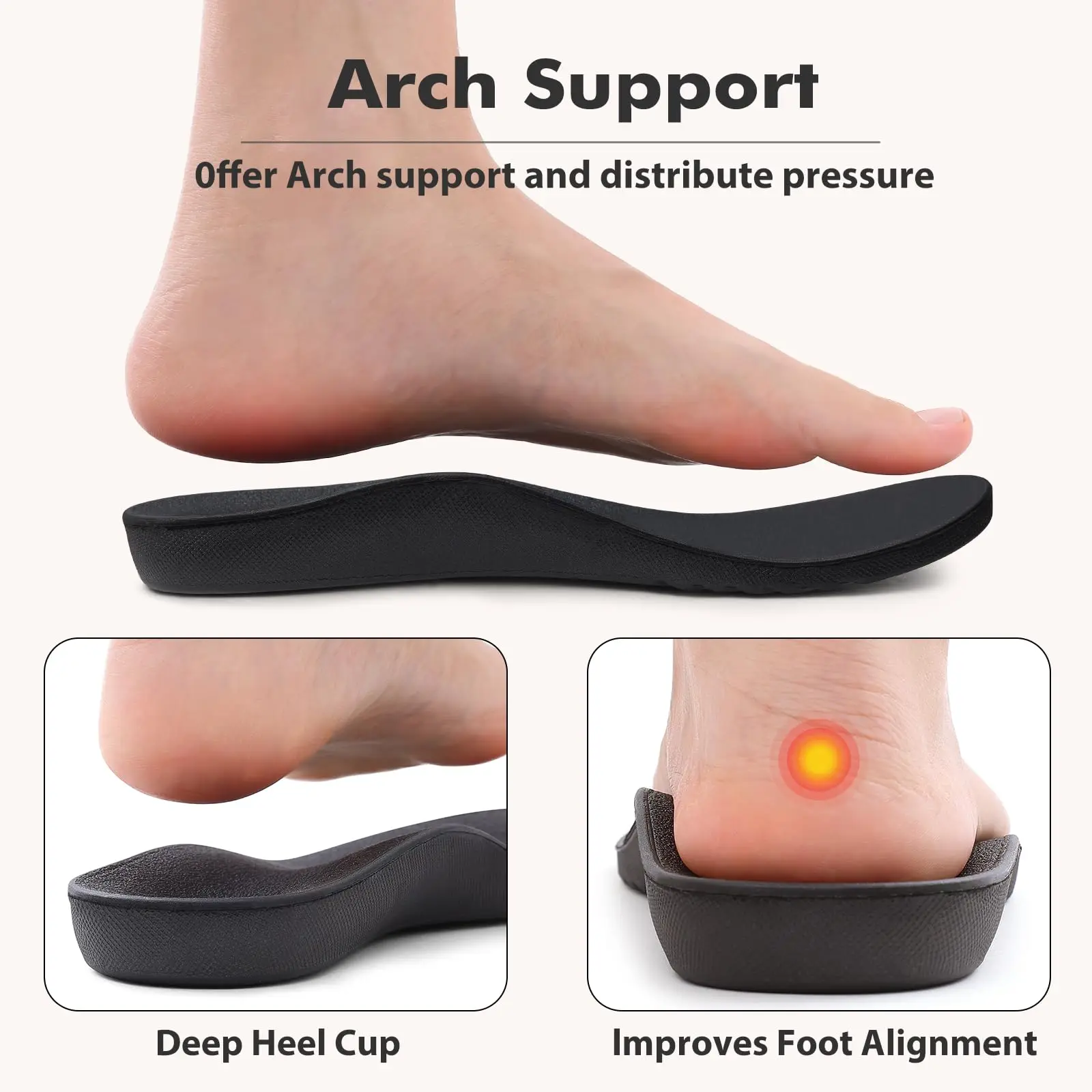 Litfun Women Fuzzy House Slippers Orthopedic Plush Slide With Arch Support Non-slip Furry Bedroom Slide Open Toe Fur House Shoes image 5