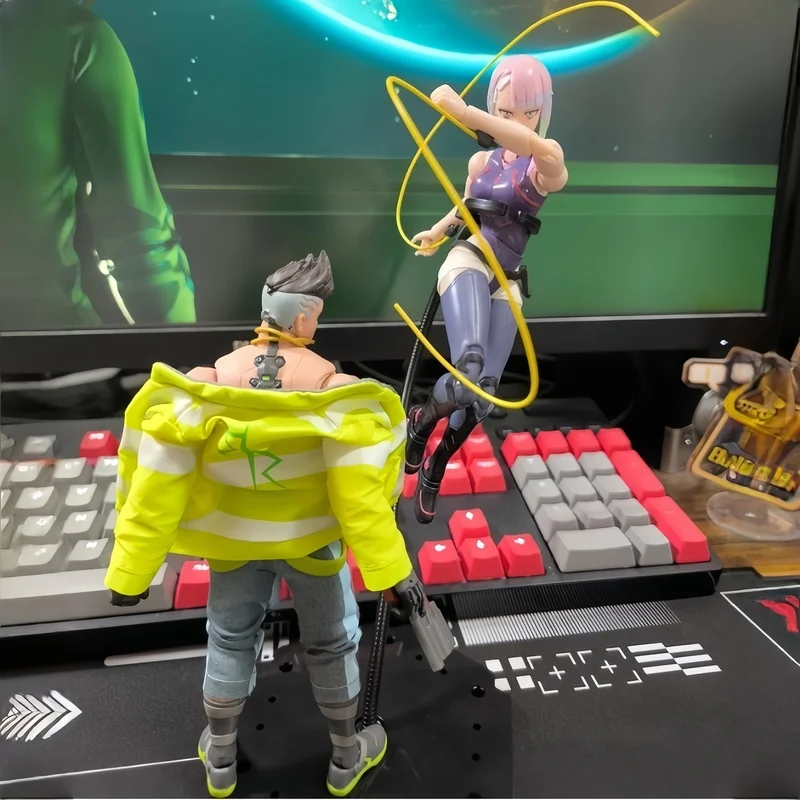 

В наличии игрушки Jada, оригинальные киберпанк 2027, серия Edgerunners, Дэвид Мартинес Люси, шарнирная фигурка, модель из ПВХ, игрушки, подарки