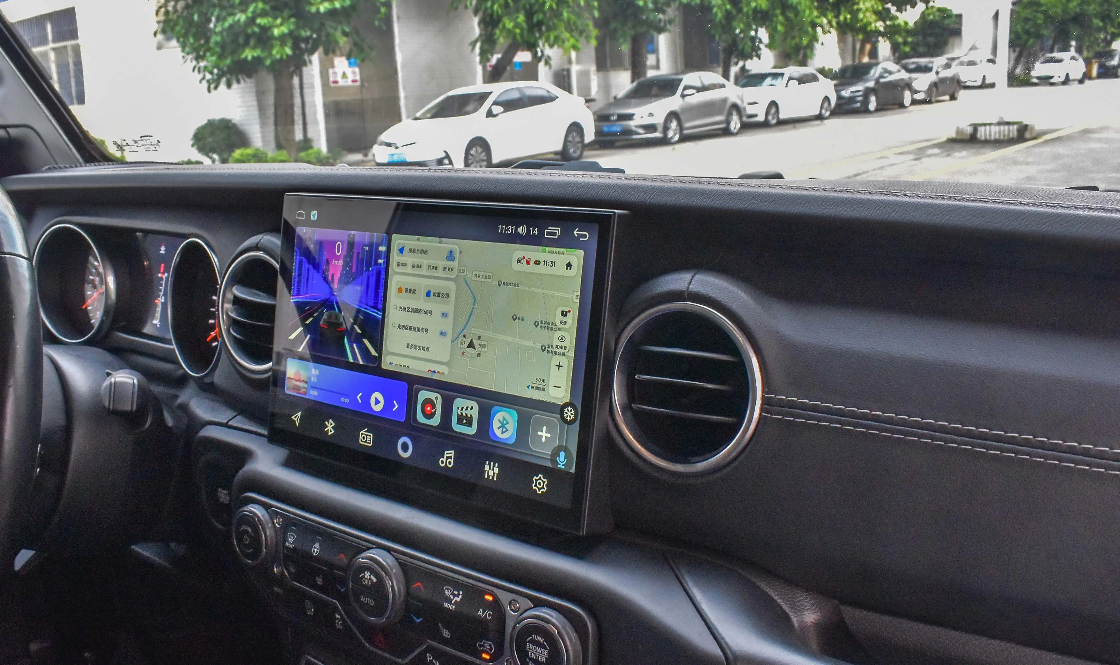 11.5" Android 15 CarPlay Auto Car Radio Screen For Jeep Wrangler JL Gladiator Pickups JT 2018-2023 Multimedia Player Stereo Navi - view 3