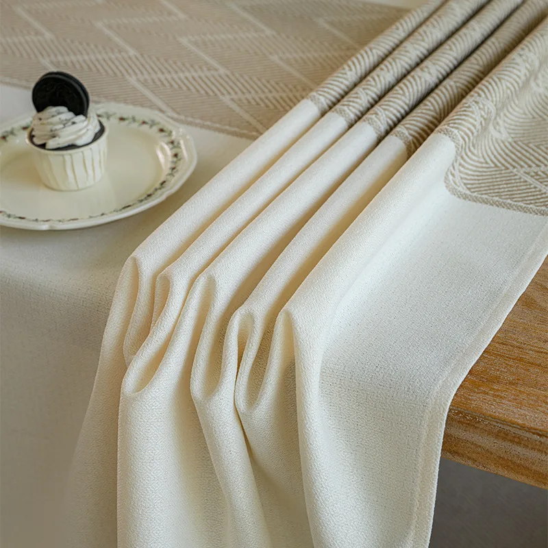 Tablecloth, cotton and linen fabric, simple modern table cloth, rectangular tablecloth 5