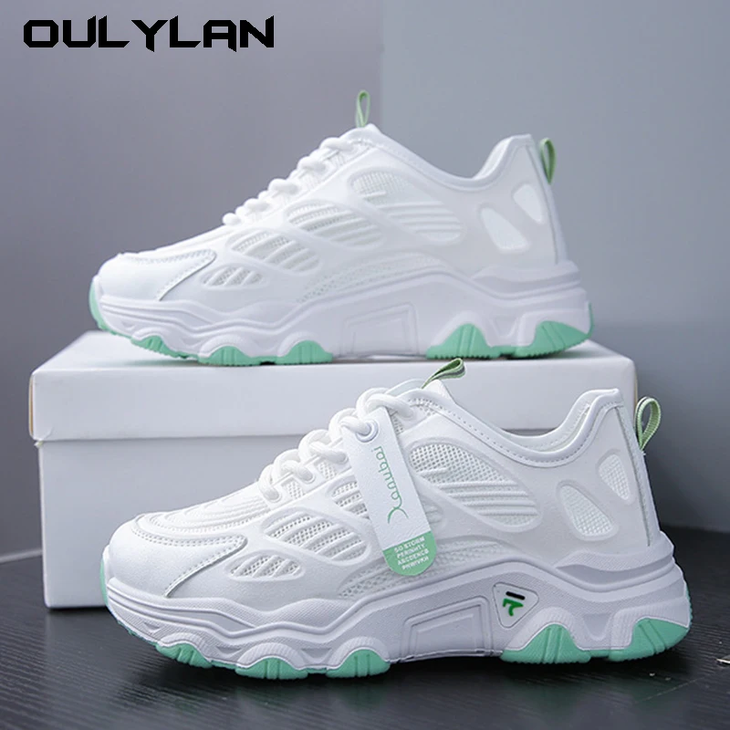 

New Women's Sneakers 2024 Summer Mesh Breathable Running Shoes White Fashion Casual Shoes Student Breathable Sports Shoes Women