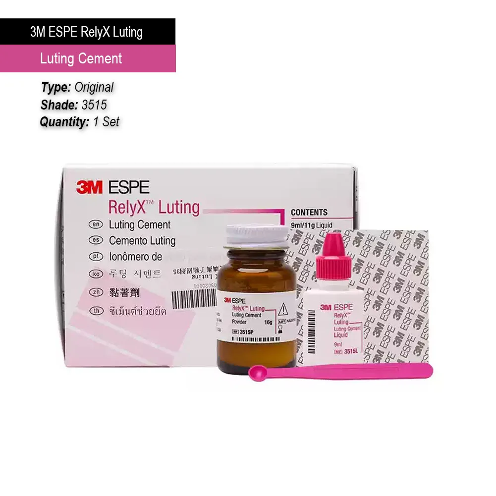 

1 Box Dental Materials 3M Resin Reinforced Type ESPE ReiyX Luting Glass Ionomer Cement Adhesive Dental Caries Filling Laboratory
