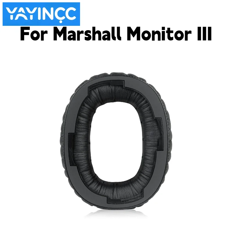 YAYINCC Ersatz-Ohrpolster aus Protein-Skin-Memory-Schaum mit Schnalle für Marshall Monitor IIl Kopfhörer, Ersatzteile für Ohrmuscheln – Detail 3