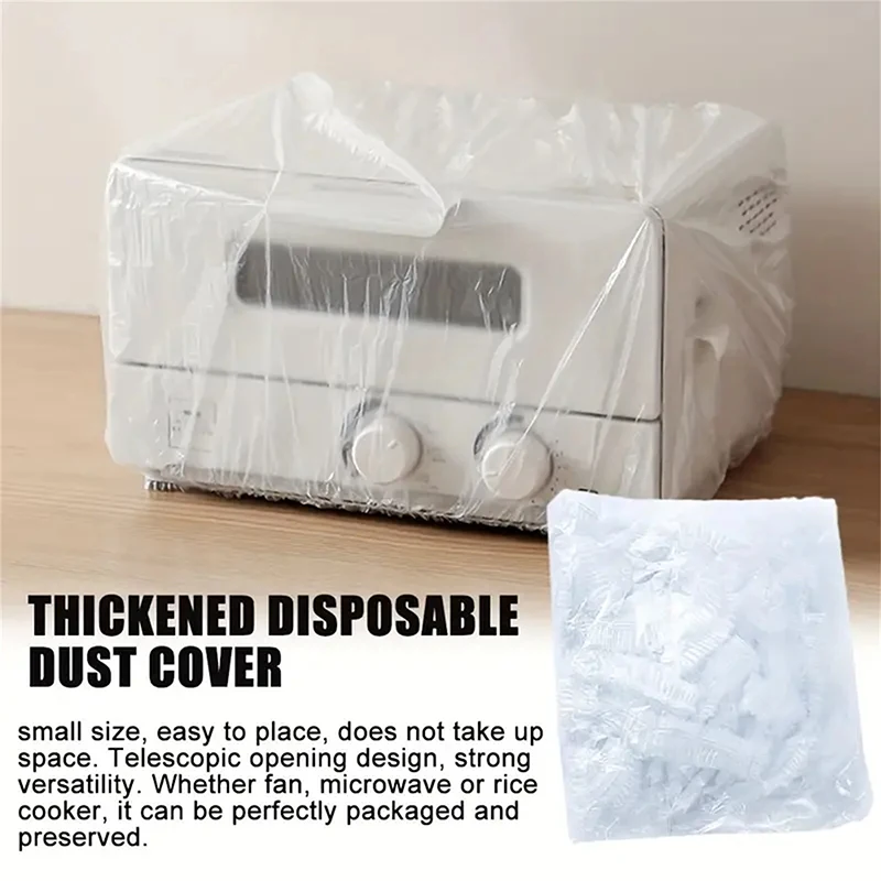 20-60Pcs Disposable Dust Covers Household Appliances Large Thickened Fan Rice Cooker Microwave Oven Universal Transparent Cover