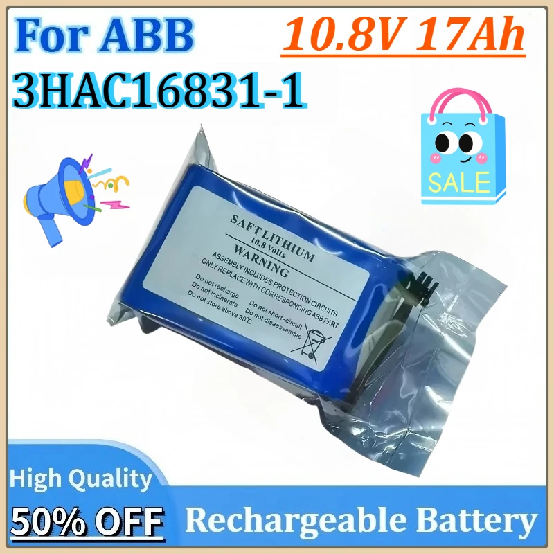 

Newly Upgraded Replacement Lithium Battery for ABB 3HAC16831-1 10.8V 17Ah Robot Arm CPU Non-rechargeable Battery Packs
