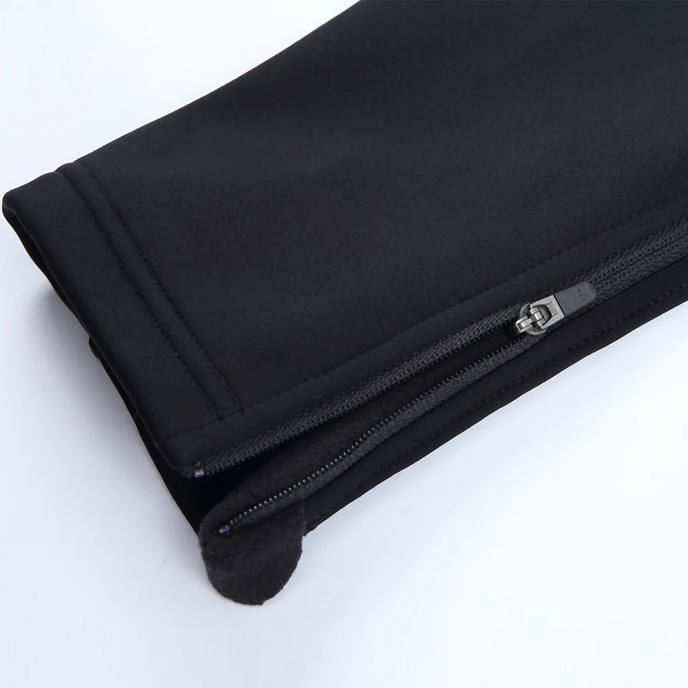 YKYWBIKE Männer der Winter Thermische Fleece Radfahren Bib Hosen Mountainbike Zipper Radfahren Hosen Gel Gepolsterte MTB Lange Strumpfhosen Hosenträger – Detail 10