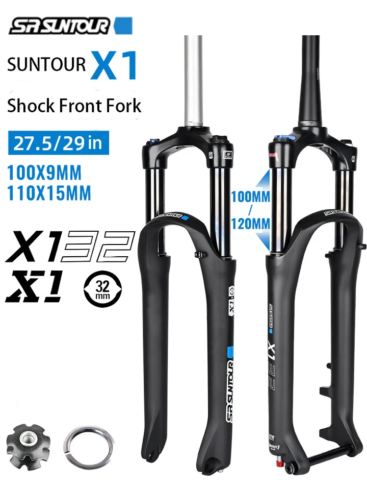 SR SUNTOUR X1 XCR Bicycle Front Fork 27.5/29in Oil Spring Shock