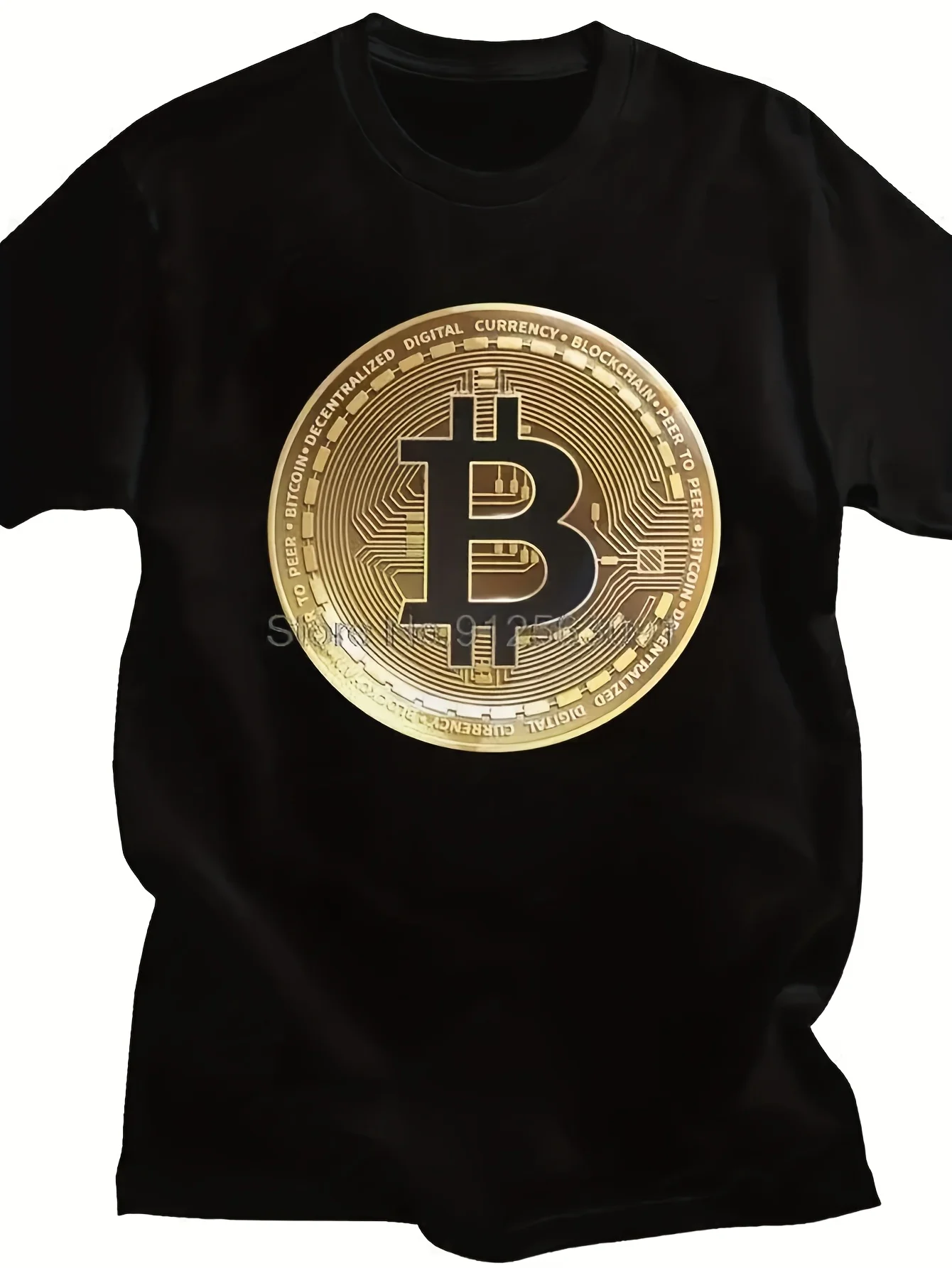 

Золотая футболка с биткойнами, мужские хлопковые футболки с короткими рукавами, криптовалюта, криптовалюта, футболки для компьютерных фанатов, новые футболки, идея подарка