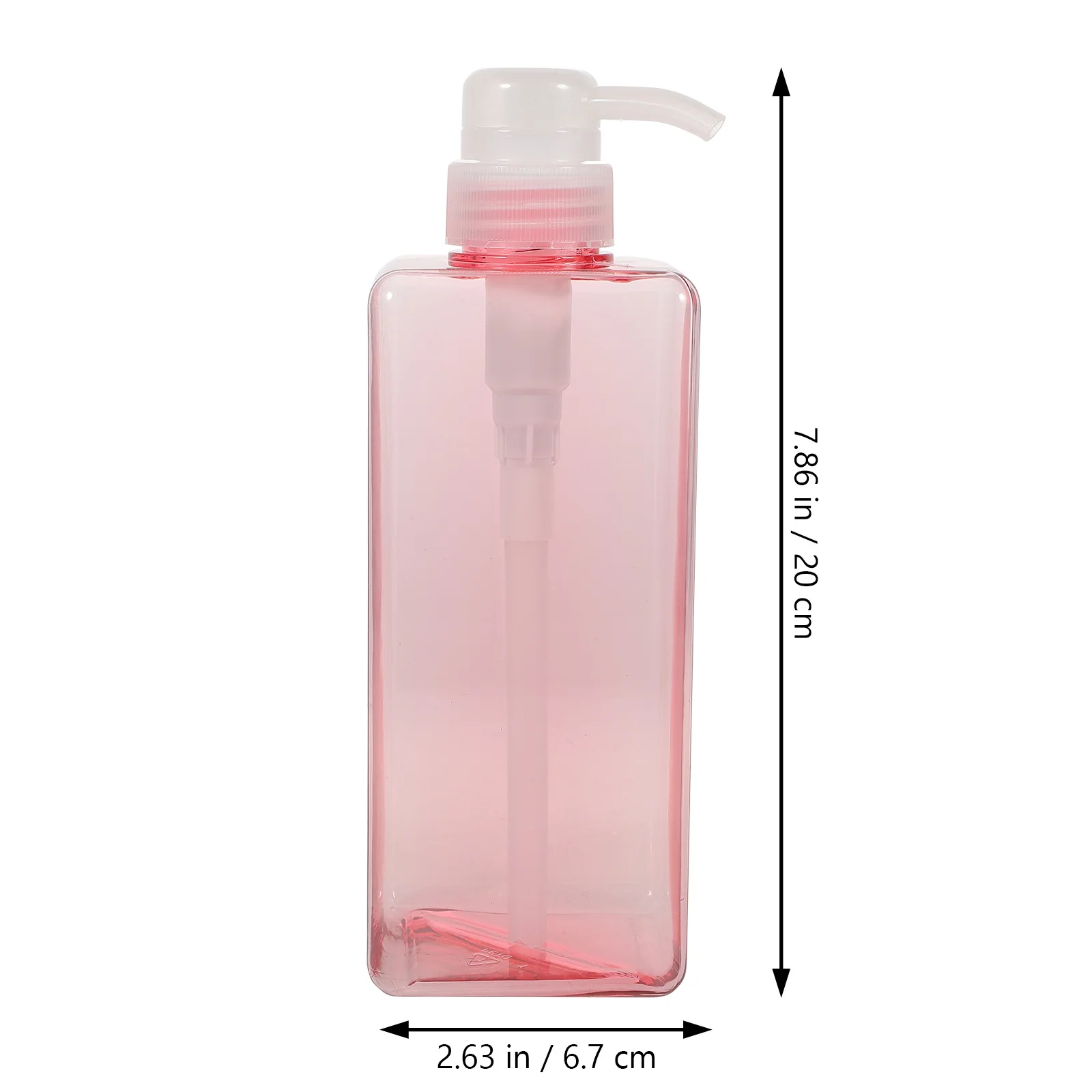 2 pièces, flacon carré d'émulsion de 650 ml, distributeur de shampoing rechargeable avec pompe pour le lavage du corps, savon liquide, lotion, stockage, salle de bain à domicile