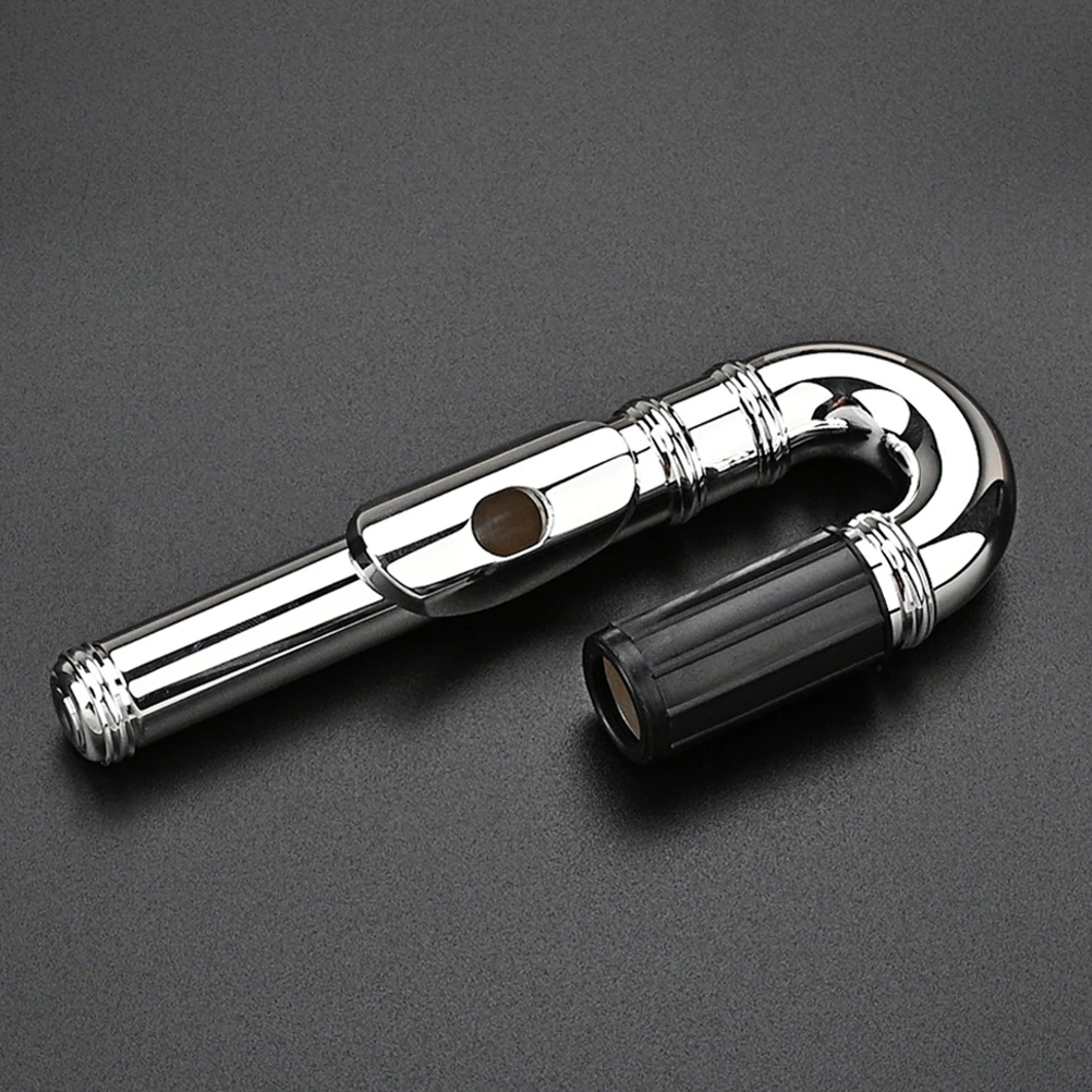 

Long Metal Kid Flute Head Joint Replacement Sturdy Durable Woodwind Instrument Part Practical Flute Accessory Replacement