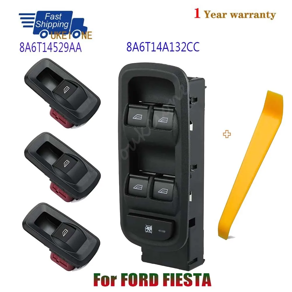 

8A6T14529AA 8A6T14A132CC для 2012 2013 2014 2015 Ford Fiesta Ecosport Электрический переключатель управления стеклоподъемником